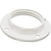 Los mejores  - 10 anillos roscados E14 de plástico blanco- anillo roscado para portalámparas de lámpara o elementos de cristal